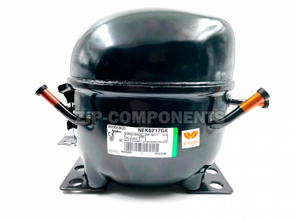 Компрессор Embraco NEK 6217 GK среднетемпературный (R-404, 2075 Вт при +7.2°)
